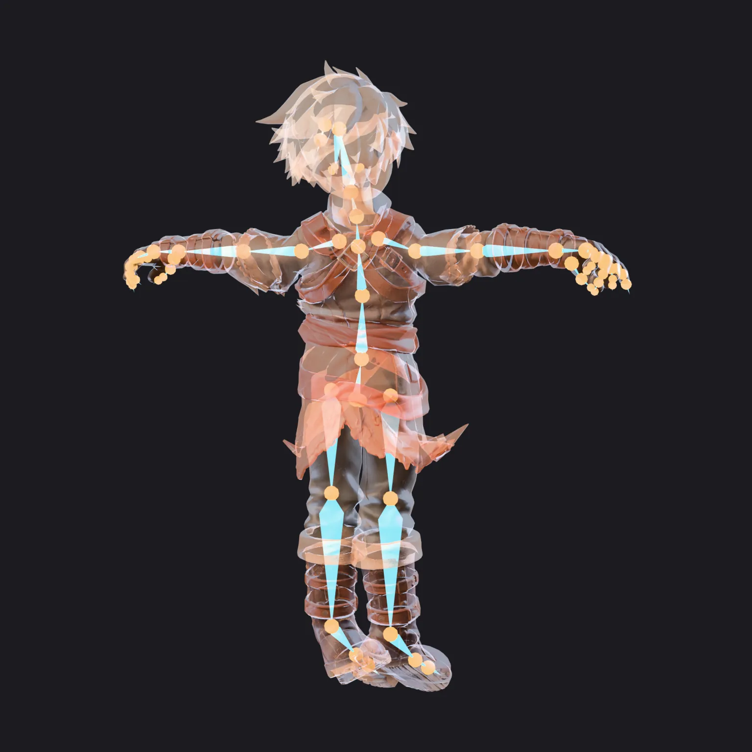 Hero rigged model