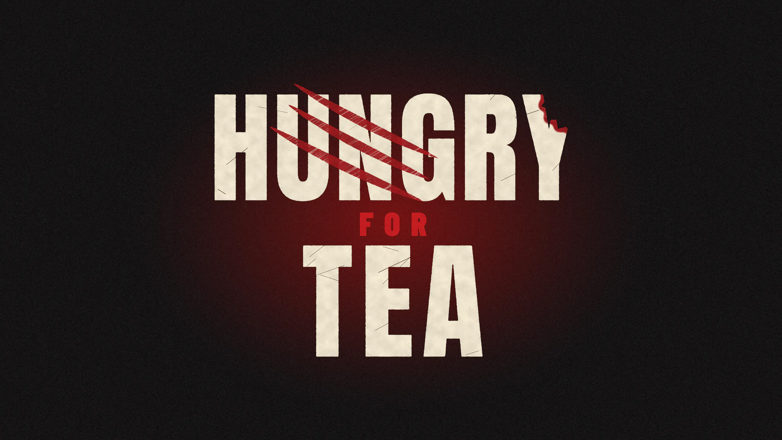 Hungry for Tea™ logo over the desert