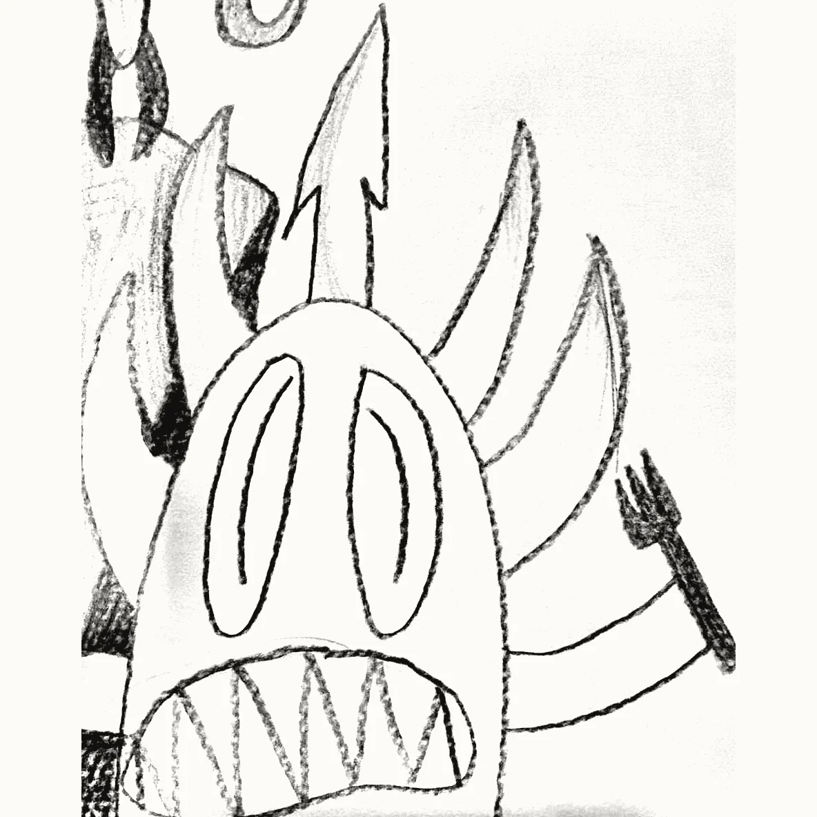 Benjamin's drawing of Hungry